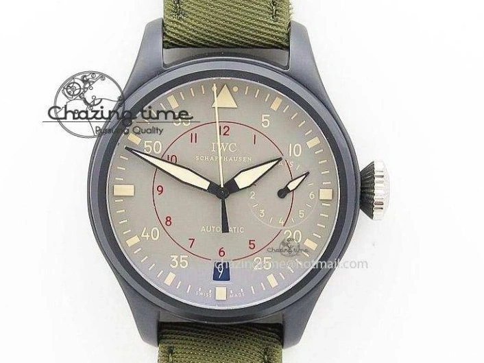 MIROTIME 0301 Reliable Portuguese Chrono IW3716 Z+F 1:1 Best Edition Red Dial on Red Rubber Strap A 7015